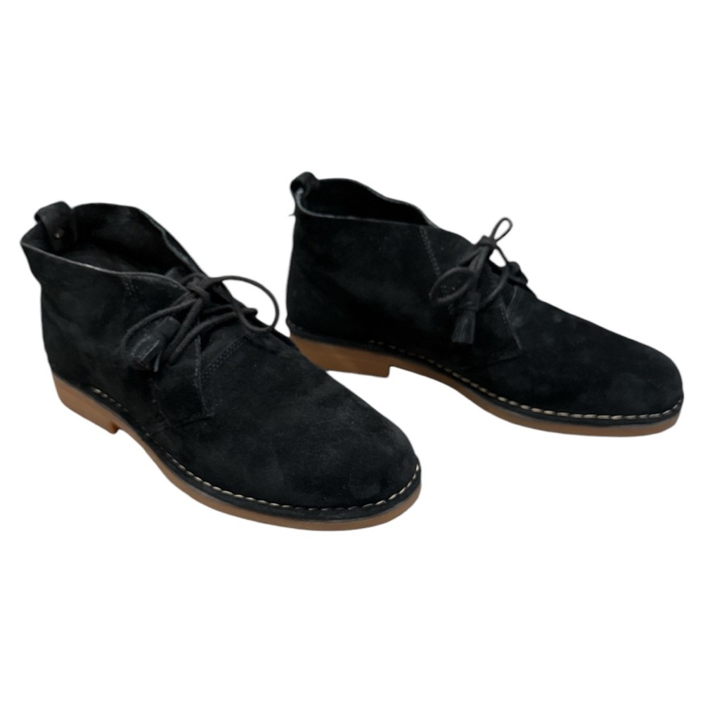 Hush Puppies Cyra Catelyn black suede chukka ankle boots booties 9.5W